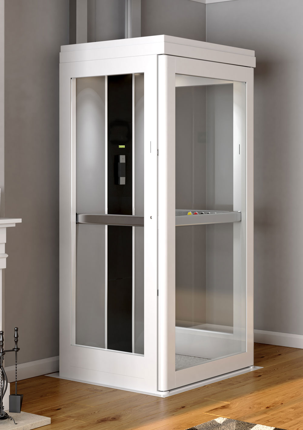 An indoor home elevator
